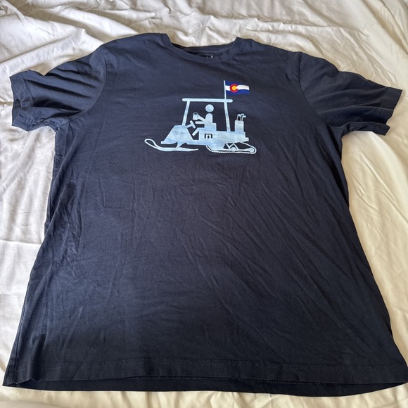 Travis Mathew Other - Travis Mathew's Colorado Flag T-shirt Golf XL‎ Gun Metal Blue NWOT